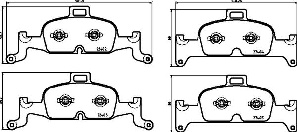 Колодки тормозные P85164 BREMBO P85164