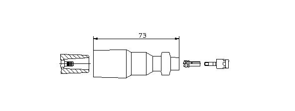 Наконечник свечной 13550 BREMI 13550