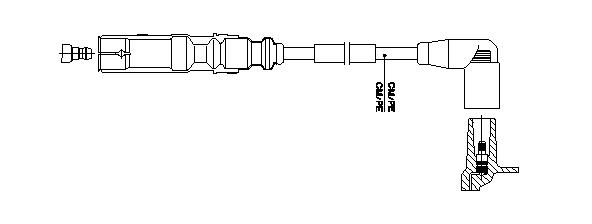 Провод зажигания 1A22E26 BREMI 1A22E26