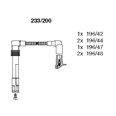 Комплект проводов 233200 BREMI 233200