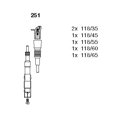 Комплект проводов 251 BREMI 251