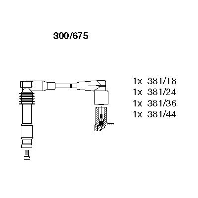 Комплект проводов 300675 BREMI 300675