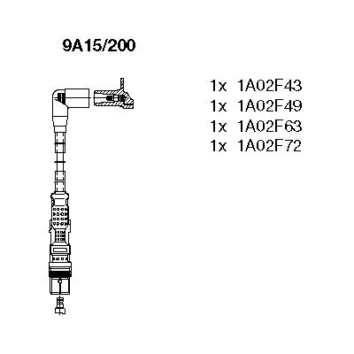 Комплект проводов 9A15200 BREMI 9A15200
