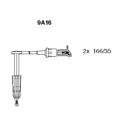 Комплект проводов 9A16 BREMI 9A16