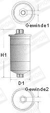 Фильтр топливный L204606 CHAMPION L204606