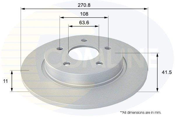 Диск тормозной ADC1247 COMLINE ADC1247