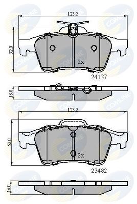 Колодки тормозные CBP01599 COMLINE CBP01599