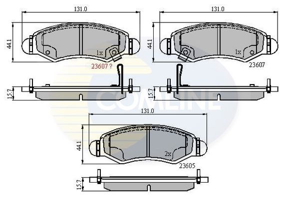 Колодки тормозные CBP31297 COMLINE CBP31297