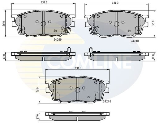 Колодки тормозные CBP3948 COMLINE CBP3948