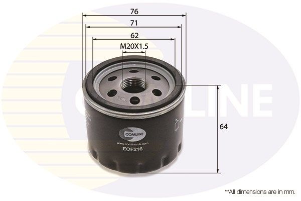 Фильтр масляный EOF216 COMLINE EOF216
