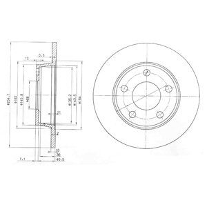 Диск тормозной BG3671 DELPHI BG3671