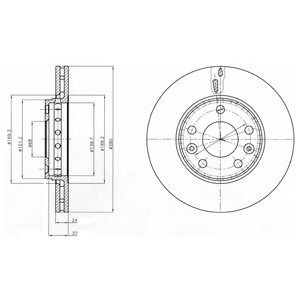 Диск тормозной BG4265 DELPHI BG4265