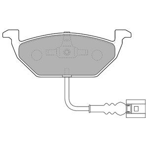 Колодки тормозные LP1514 DELPHI LP1514