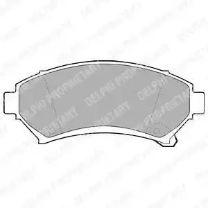 Колодки тормозные LP1609 DELPHI LP1609