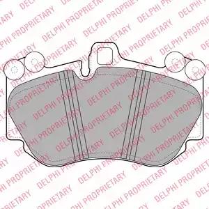 Колодки тормозные LP2116 DELPHI LP2116