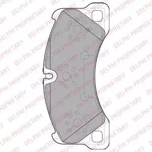 Колодки тормозные LP2117 DELPHI LP2117