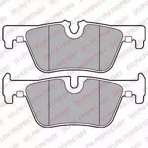 Колодки тормозные LP2286 DELPHI LP2286