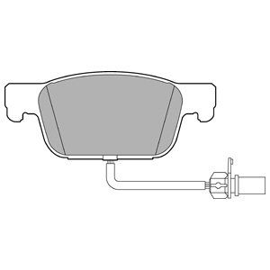 Колодки тормозные LP3219 DELPHI LP3219