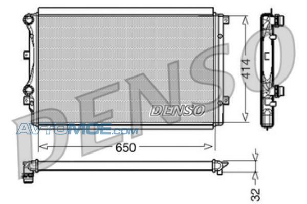 Радиатор охлаждения DRM32015 DENSO DRM32015