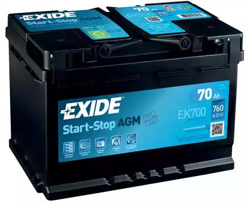 Start-Stop Agm Аккумулятор EXIDE EK700