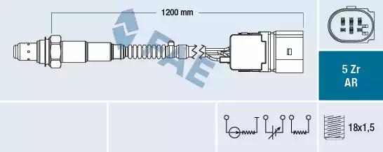 Датчик кислородный 75097 FAE 75097