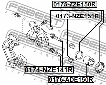 Пыльник 0173NZE151R FEBEST 0173NZE151R