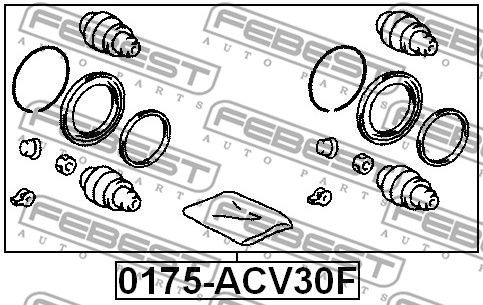 Ремкомплект 0175ACV30F FEBEST 0175ACV30F
