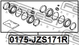 Ремкомплект суппорта 0175JZS171R FEBEST 0175JZS171R