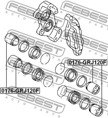 Поршень 0176GRJ120F FEBEST 0176GRJ120F