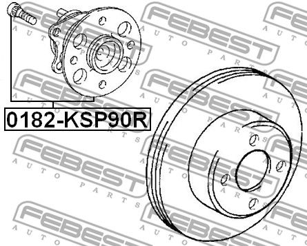 Ступица 0182KSP90R FEBEST 0182KSP90R