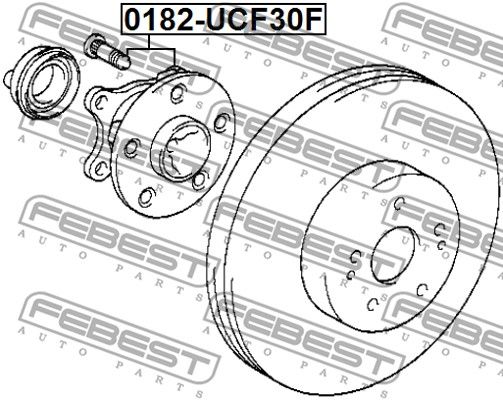 Ступица 0182UCF30F FEBEST 0182UCF30F