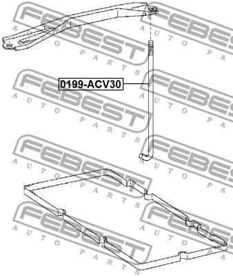 Кронштейн 0199ACV30 FEBEST 0199ACV30
