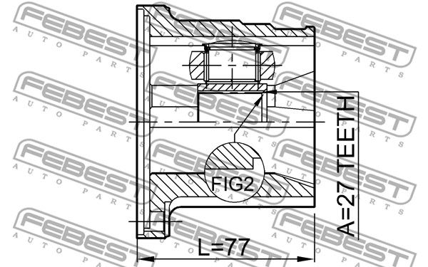 ШРУС наружный 0211FX35LH FEBEST 0211FX35LH