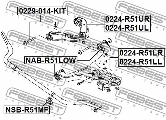 Болт 0229014KIT FEBEST 0229014KIT