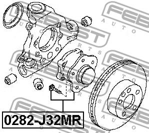 Ступица 0282J32MR FEBEST 0282J32MR