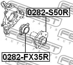 Ступица 0282S50R FEBEST 0282S50R