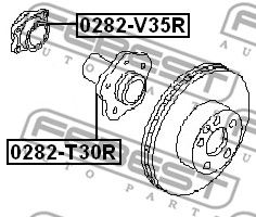 Подшипник ступицы 0282V35R FEBEST 0282V35R