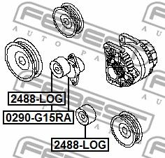 Натяжитель ремня 0290G15RA FEBEST 0290G15RA