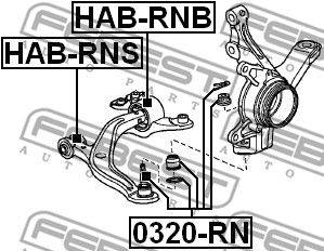 Опора шаровая 0320RN FEBEST 0320RN