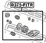 Ремкомплект суппорта 0375FITR FEBEST 0375FITR