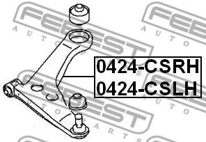 Рычаг левый 0424CSLH FEBEST 0424CSLH