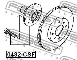 Ступица 0482CSF FEBEST 0482CSF