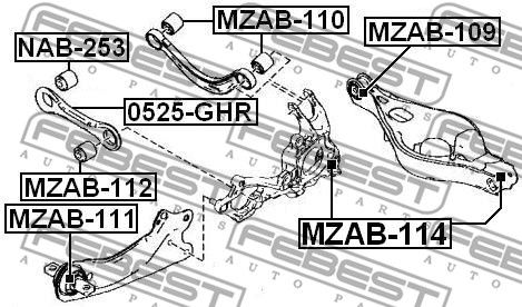 Рычаг 0525GHR FEBEST 0525GHR
