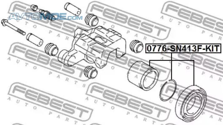 Поршень суппорта 0776SN413FKIT FEBEST 0776SN413FKIT
