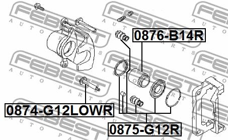 Ремкомплект 0875G12R FEBEST 0875G12R