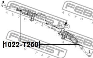Тяга рулевая 1022T250 FEBEST 1022T250