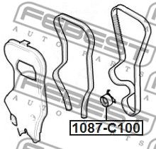 Ролик натяжной 1087C100 FEBEST 1087C100
