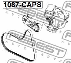 Ролик натяжной 1087CAPS FEBEST 1087CAPS