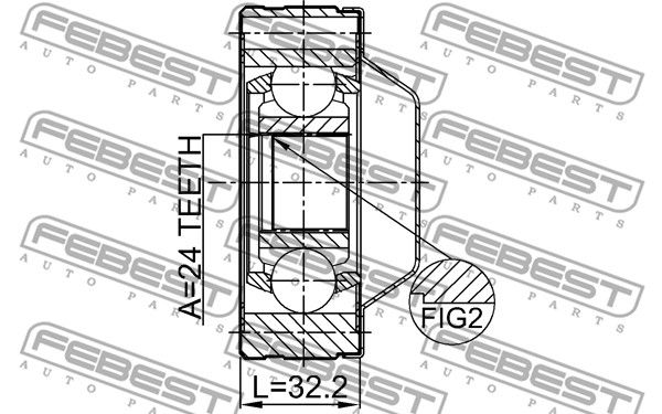 ШРУС 1211TERSHA FEBEST 1211TERSHA
