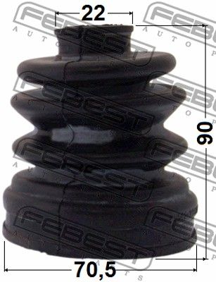 Пыльник 1215CM10R FEBEST 1215CM10R
